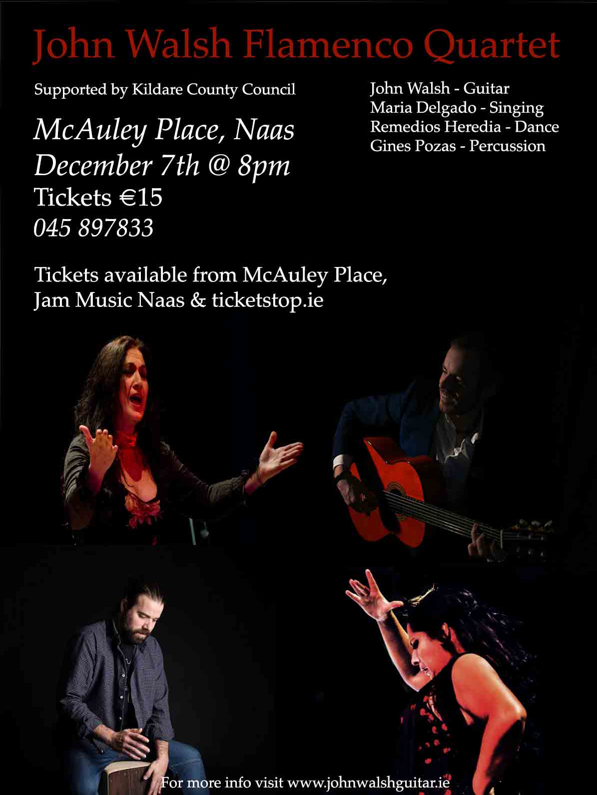 John Walsh Flamenco Quartet poster