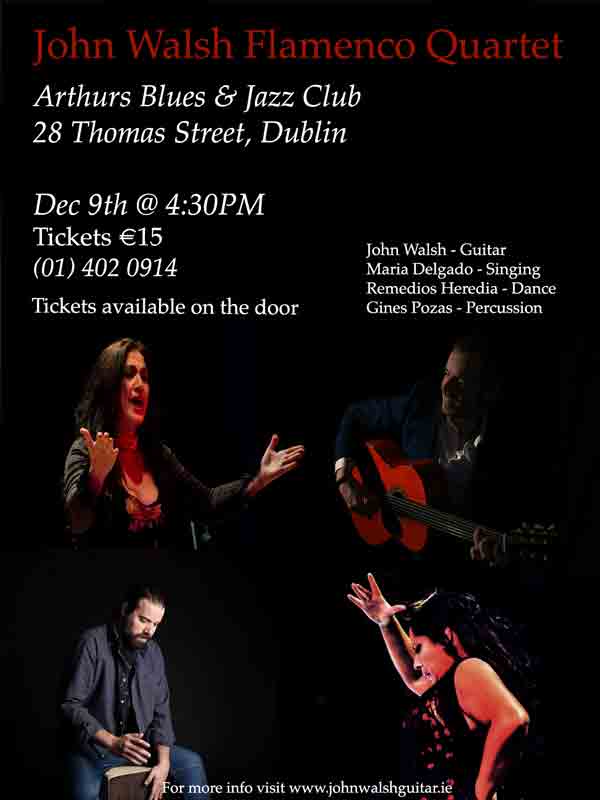 John Walsh Flamenco Quartet Poster